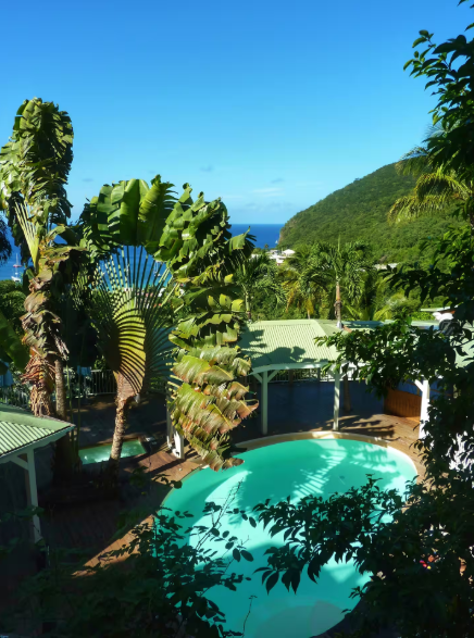 Studio Malanga – Vue mer, piscine & douceur de vivre à Deshaies